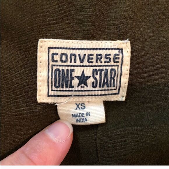 Converse Green Red Floral Print Midi Shift Dress Lined Ruffle Tie Waist Size XS - Picture 4 of 4